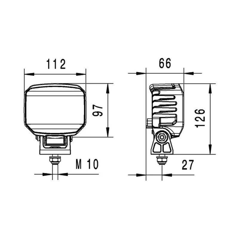 Hella RokLUME 190 TP Professional LED Work Lamp 1GA996488-511