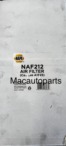 NAPA Air Filter NAF212 Equivalent To Ryco A1525 / Proselect PSA212