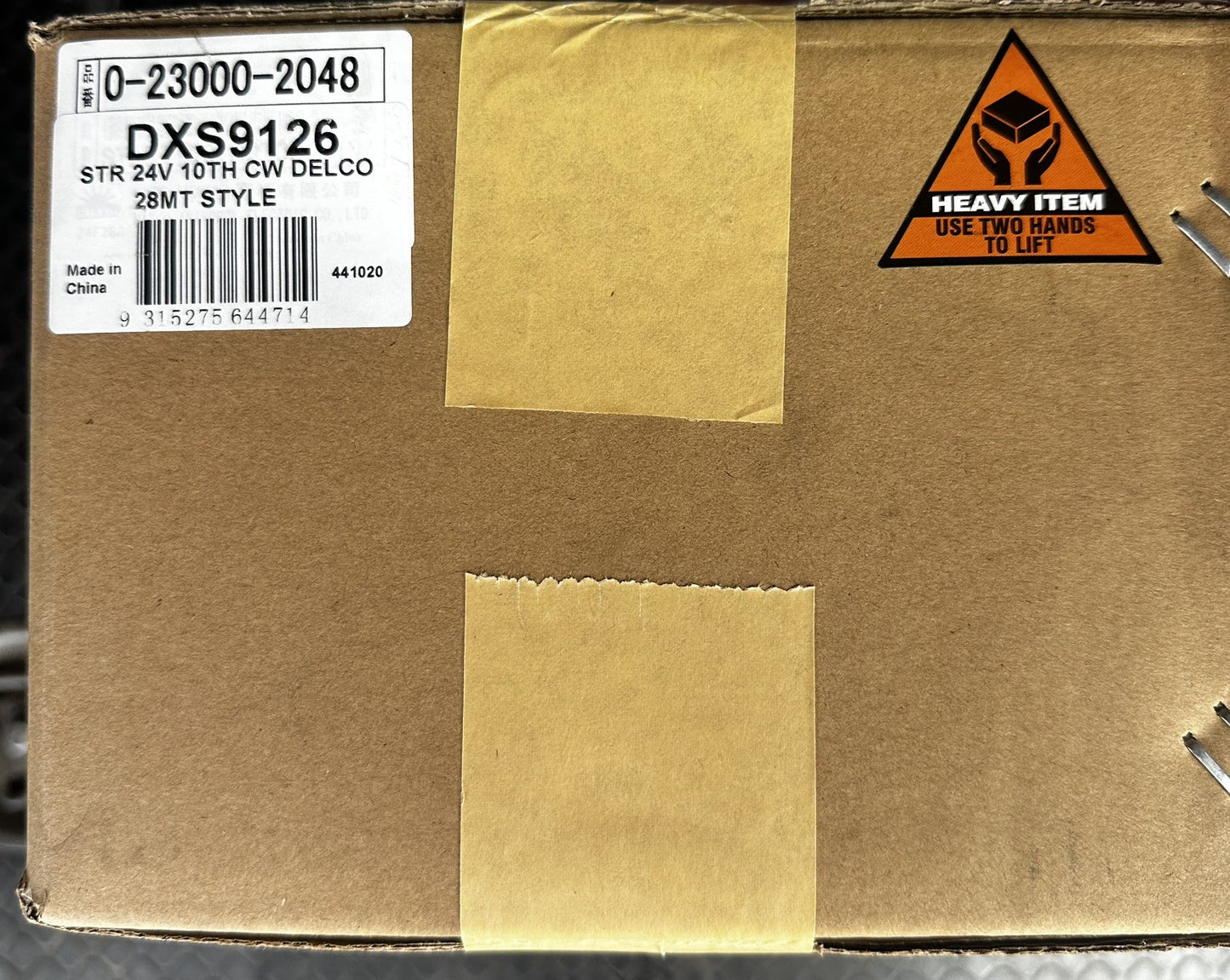 Genuine Starter Motor 24V 10 Tooth Clockwise Delco 28MT Style DXS9126