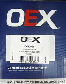 OEX AC Compressor 12V Direct Mount Halla HS13 Style CXH0026