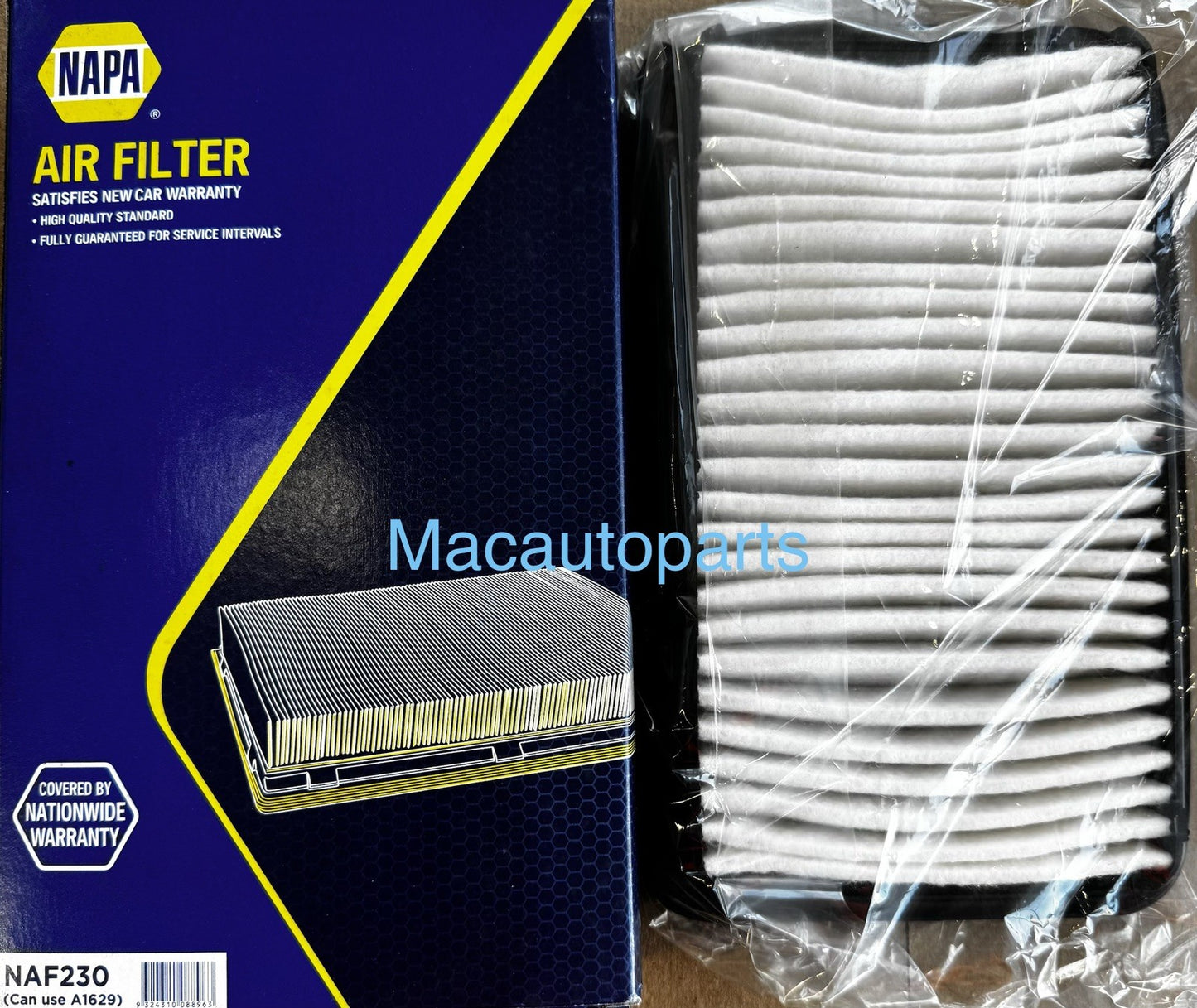 NAPA Air Filter NAF230 Equivalent To Ryco A1629 / Proselect PSA230 Suzuki Swift