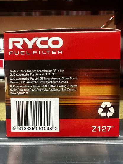 RYCO Z127 Fuel Filter Toyota Land Cruiser / Rodeo / Mazda B Series Diesel & Petrol