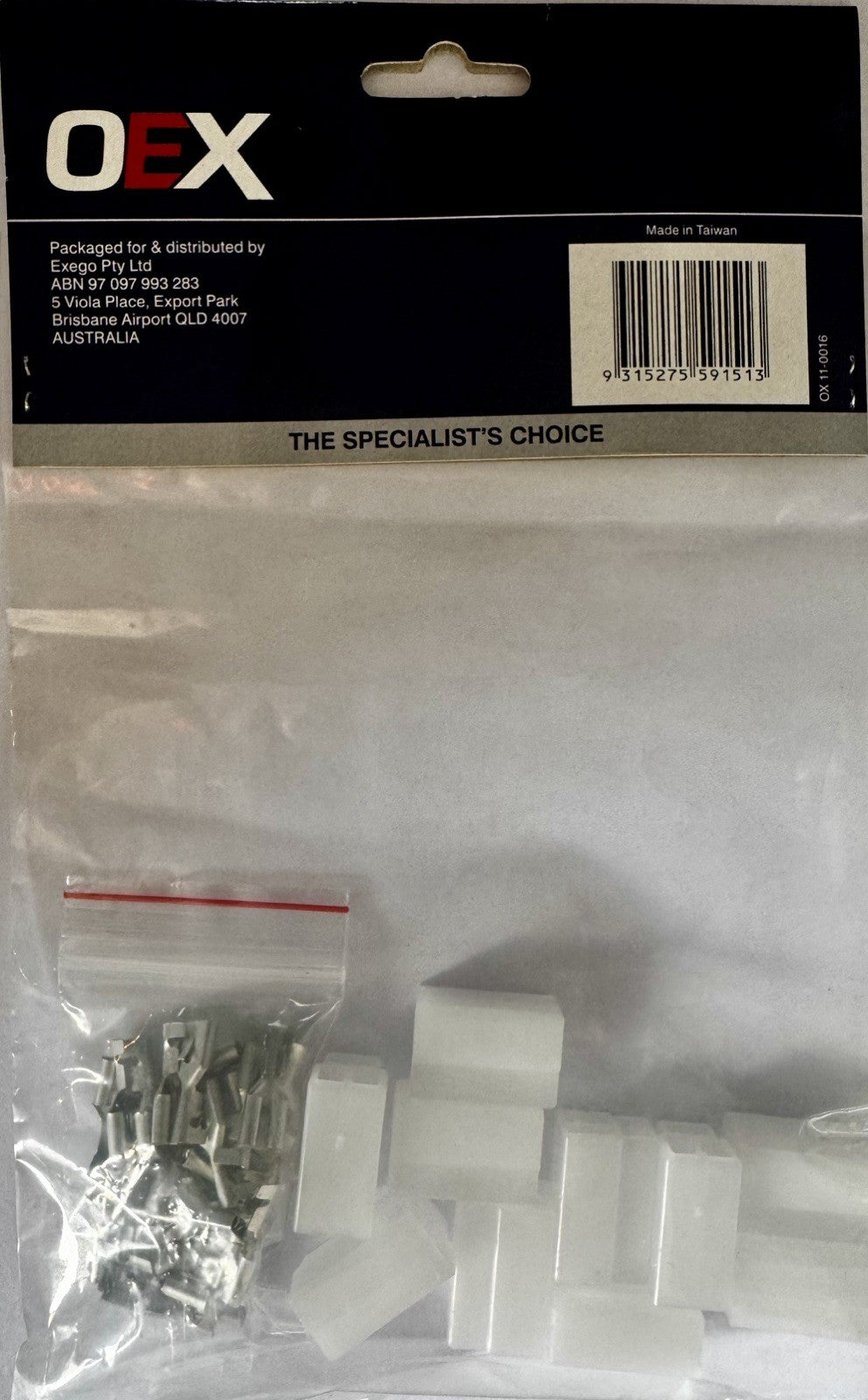 OEX QC Female Connector White 3 Pole Pack of 10 ACX2734