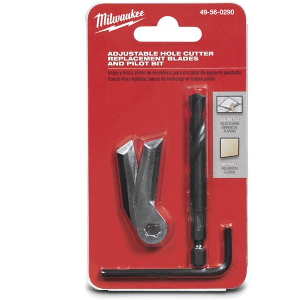 MILWAUKEE Adjustable Hole Cutter Replacement Blades & Pilot Bit 49560290