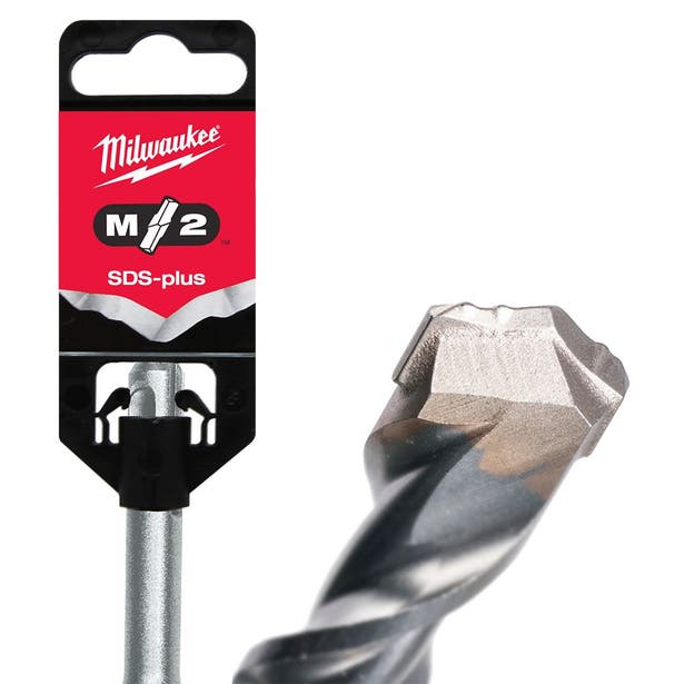 MILWAUKEE 16 x 260mm SDS+ TCT Hammer Drill Bit 2-Cutter M2 4932399331