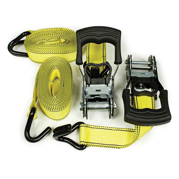 GUARDALL 38mm x 4.8m 680kg 2Pk Ratcheting Strap GRSPRO2