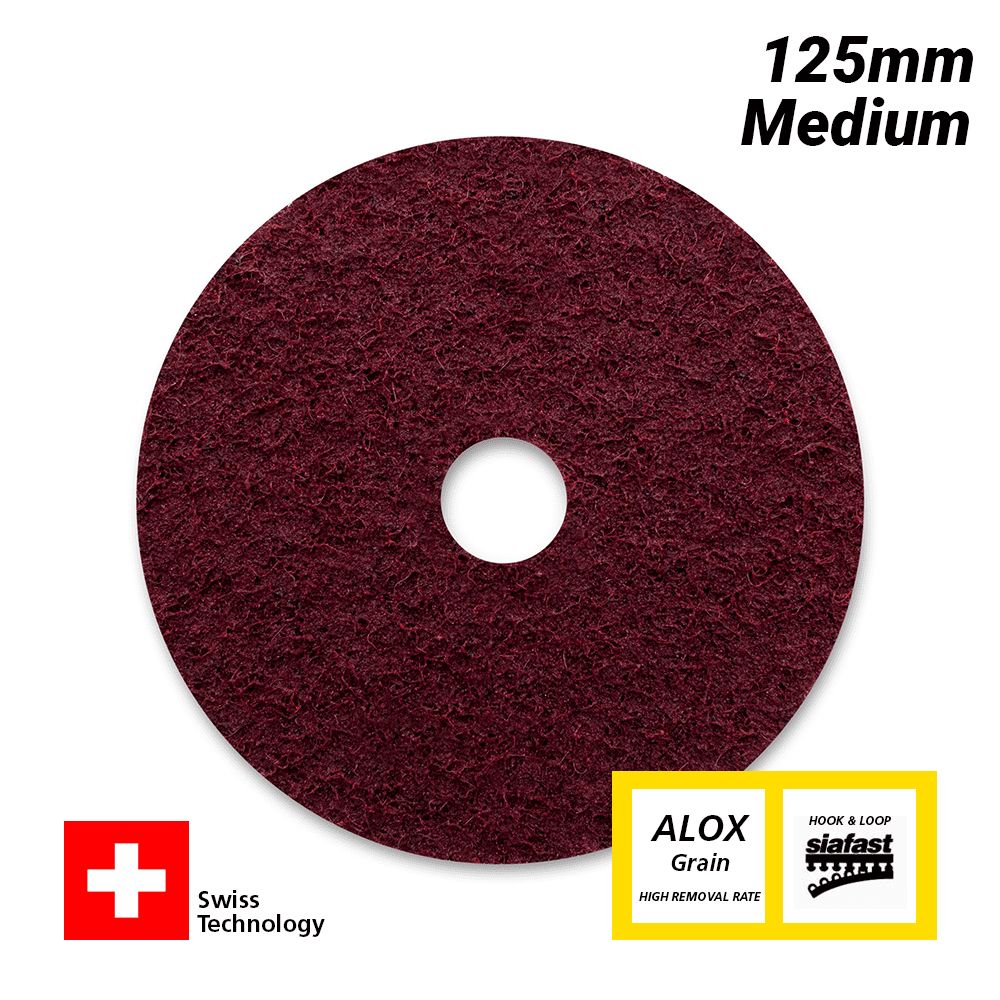 Sia Abrasives F03E014K21 125mm x 22mm Medium Grade Aluminium Oxide Surface Finish Grinding Disc