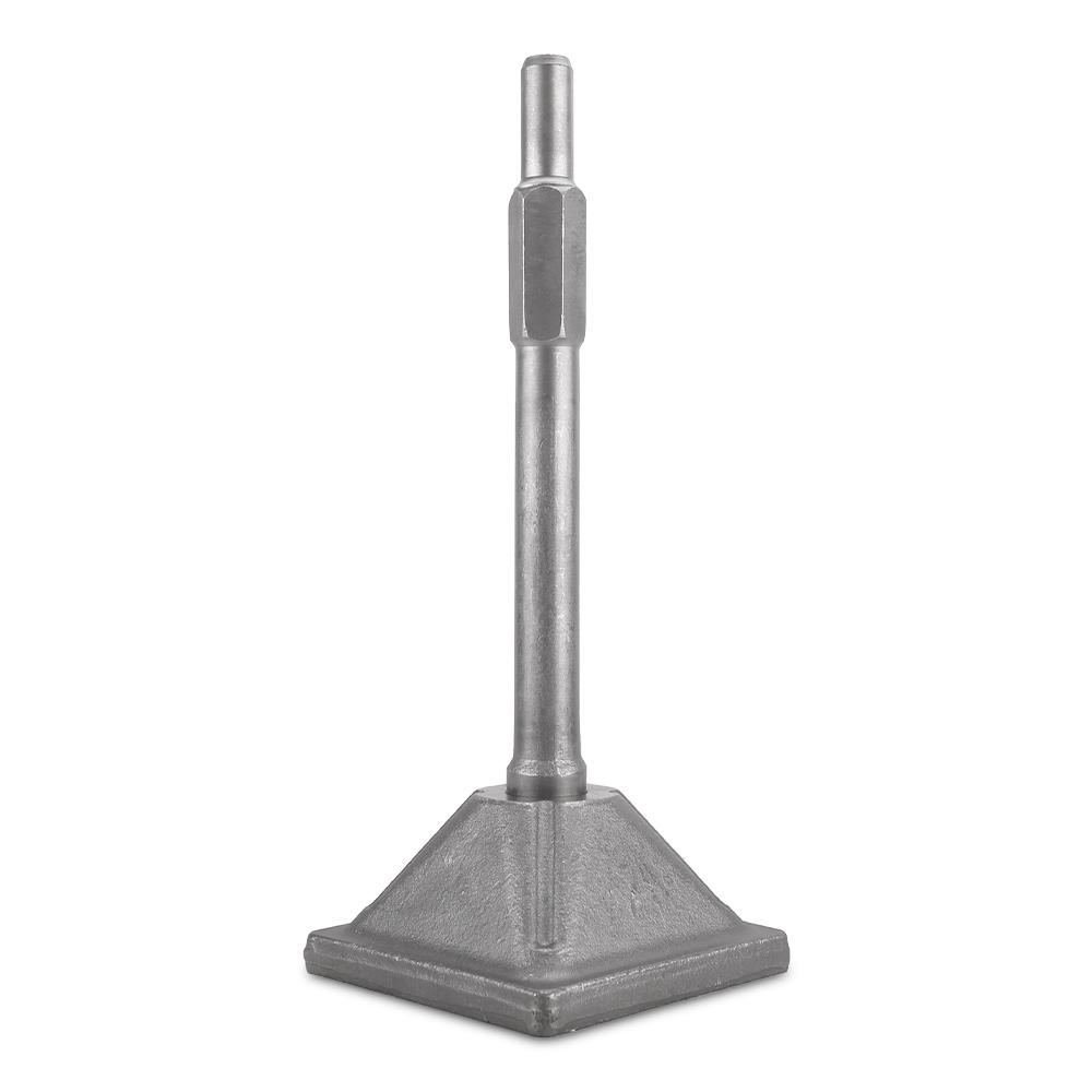 Techsmart THTAM40 30mm 1-1/8” Hex 65A Demolition Hammer Tamping Head with Shaft