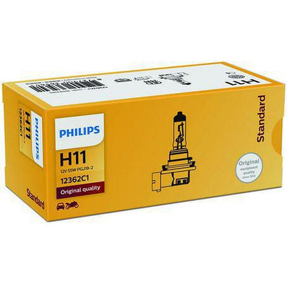 Philips H11 Headlight Bulb 12V 55W Standard 1 Pce 12362