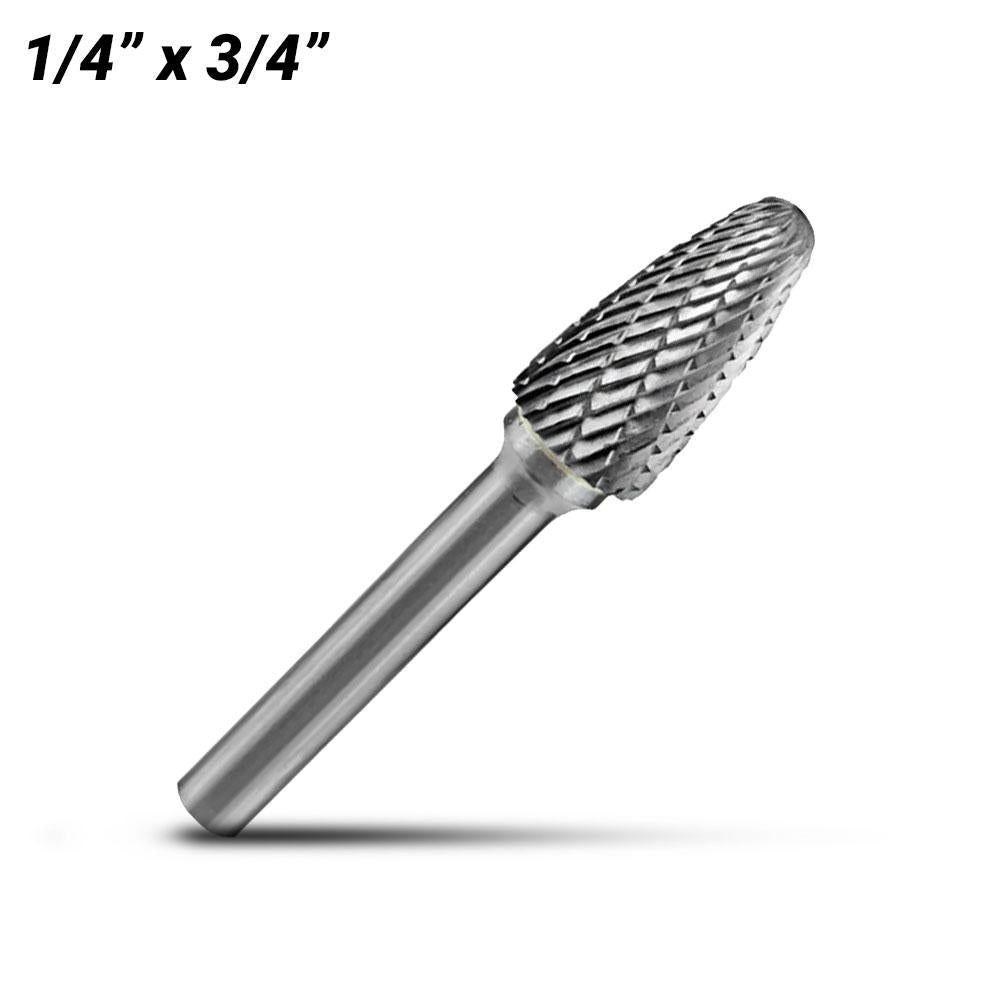 Holemaker CB-SF1 1/4" x 3/4" Tree Shape Radius Carbide Burr
