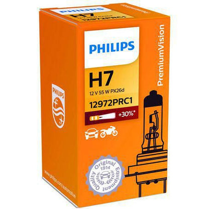 Philips H7 Headlight Bulb 12V 55W Plus 30 1 Pce 12972PR