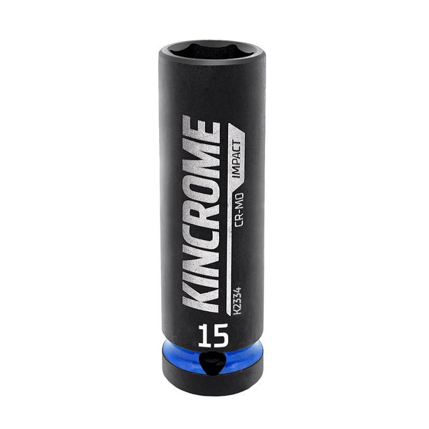 KINCROME 15mm x 1/2inch Drive Metric Deep Impact Socket K2334