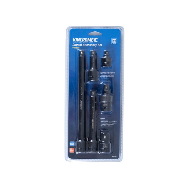 KINCROME 6 Piece 1/2inch Drive Impact Accessory Set K28215