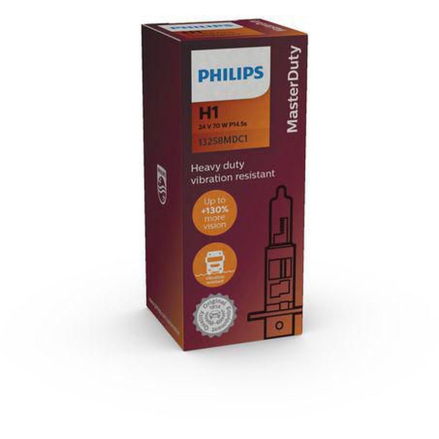 Philips Masterduty H1 Globe 24V 70W P14.5S Box Of 1 13258MD