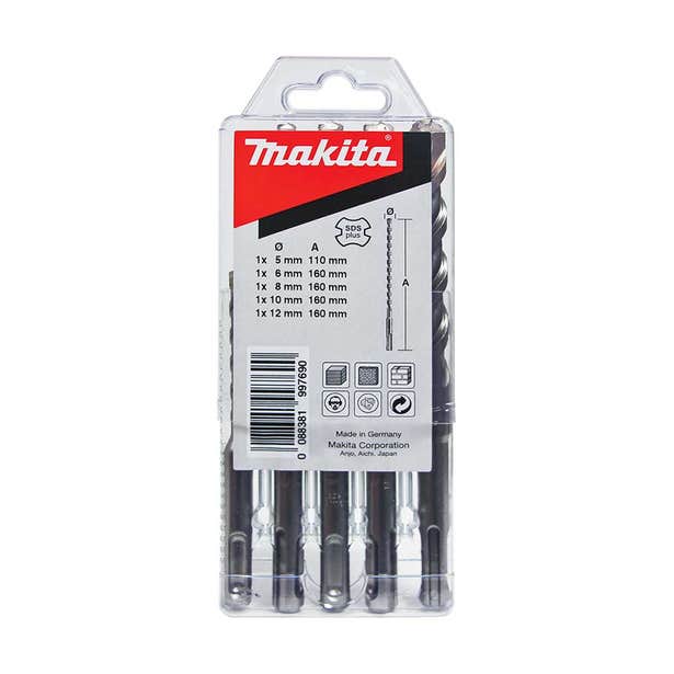 MAKITA 5-12mm V-Plus SDS-Plus Drill Assortment Set - 5 Piece B49074