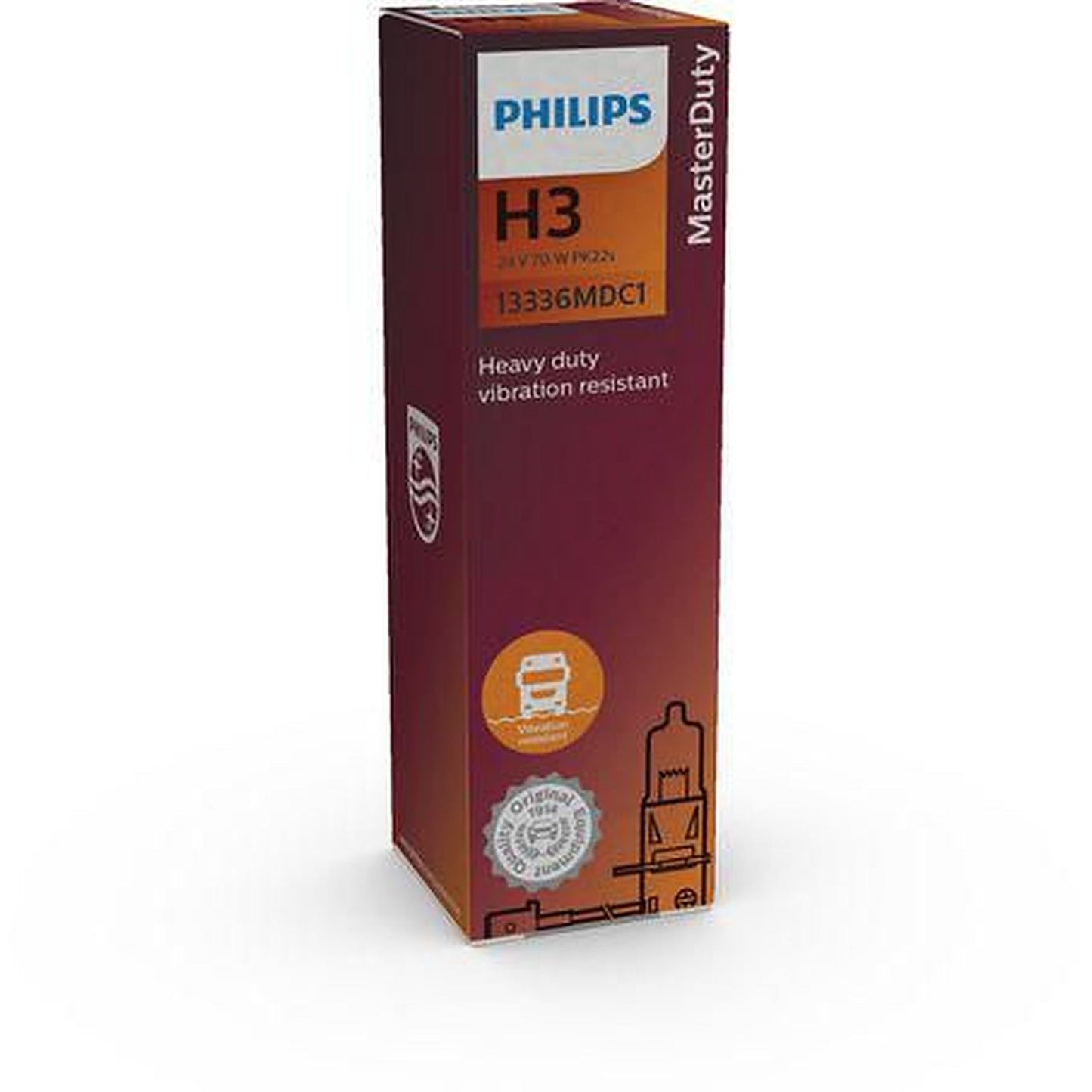 Philips H3 Globe Masterduty 24V 70W 1 Pce 13336MD