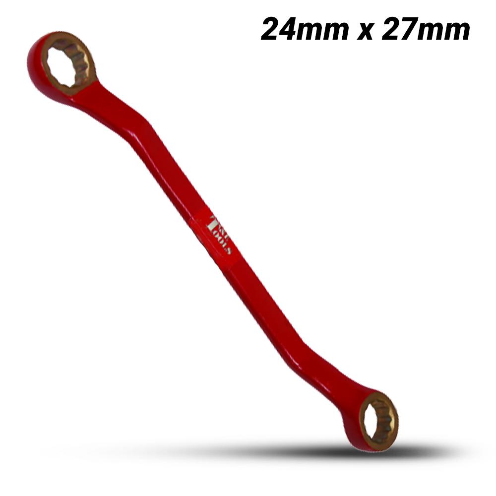 T&E Tools CB152-2427 24mm (0.9") x 27mm (1") Copper Beryllium Double End Ring Wrench