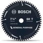 BOSCH 184mm 60T TCT Circular Saw Blade for Wood Cutting - GENERAL PURPOSE 2608644565