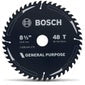 BOSCH 216mm 48T TCT Circular Saw Blade for Wood Cutting - GENERAL PURPOSE 2608644570