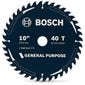 BOSCH 254mm 40T TCT Circular Saw Blade for Wood Cutting - GENERAL PURPOSE 2608644575