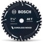 BOSCH 184mm 40T TCT Circular Saw Blade for Wood Cutting - CORDLESS WOOD 2608644591