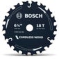 BOSCH 165mm 18T TCT Circular Saw Blade for Wood Cutting - CORDLESS WOOD 2608840002