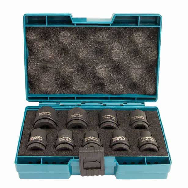 MAKITA 9 Piece 1/2" Square Drive Metric Impact Socket Set B66232