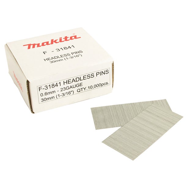 MAKITA 30 x 0.6mm 23GA BR Nail Pin 10000Box PT354D F31841