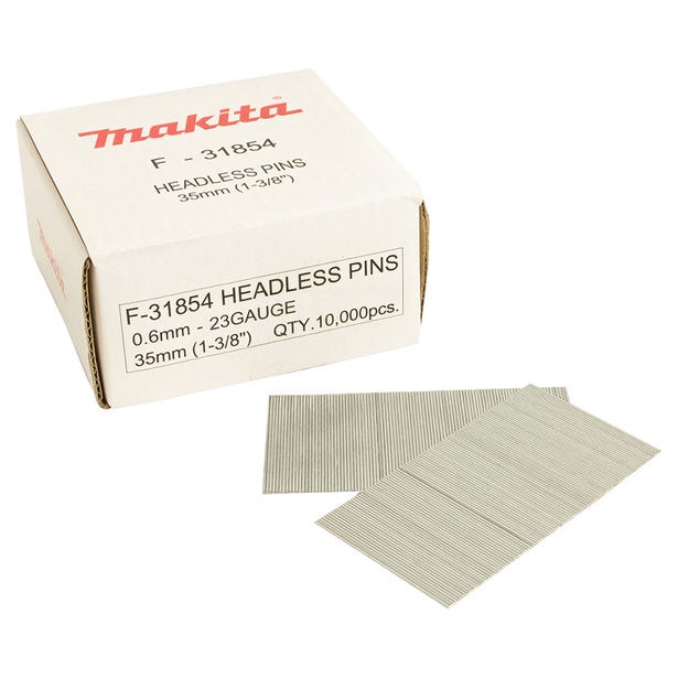 MAKITA 35 x 0.6mm 23GA BR Nail Pin 10000Box PT354D F31854