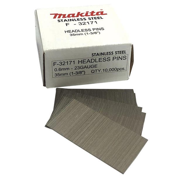 MAKITA 35 x 0.6mm 23GA SS Nail Pin 10000Box PT354D F32171