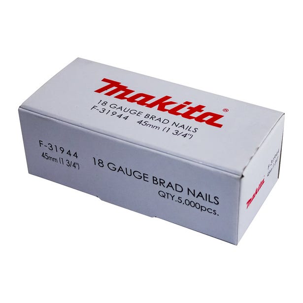 MAKITA 45 x 1.2mm EG 18GA C1 Nail Brad 5000Box F31944