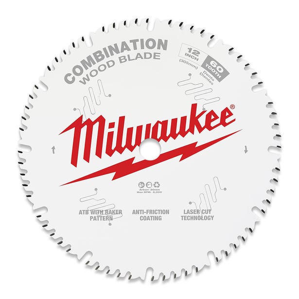 MILWAUKEE 305mm (12") Combination 60T Circular Saw Blade 48408222