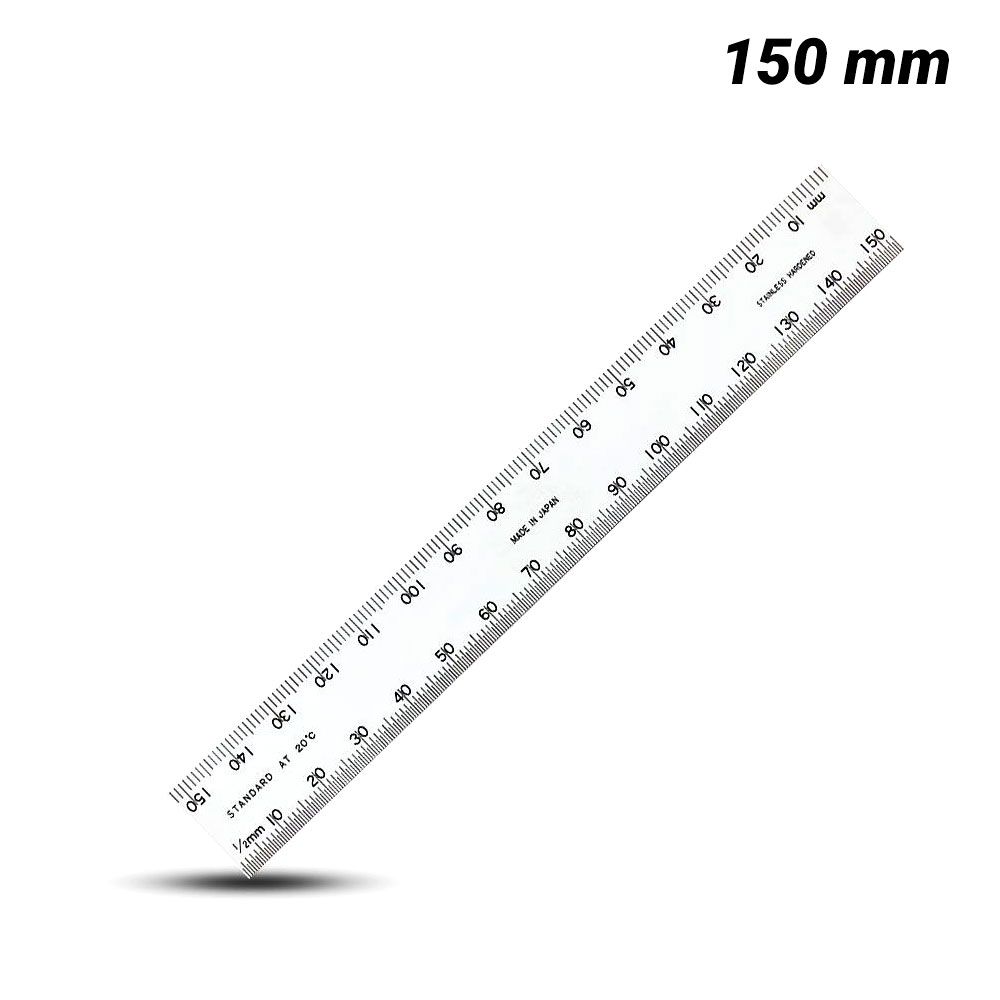 Toledo ST150M 150mm Metric Double Sided Stainless Steel Rule