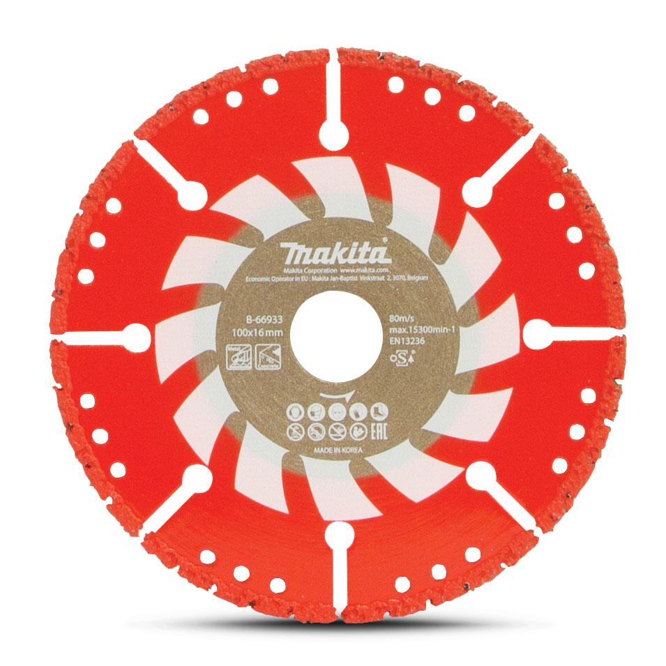 Makita B-66933 100mm (4") Vacuum Brazed Segmented Diamond Rescue Blade
