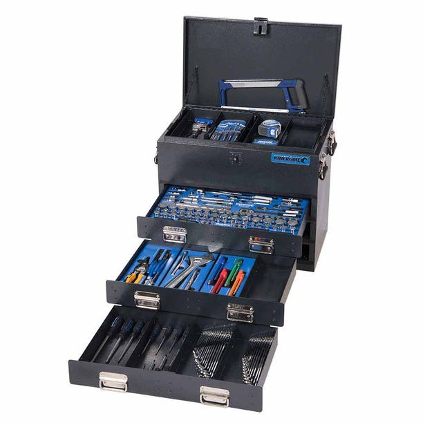 KINCROME 219 Piece 1/4, 3/8 And 1/2 Inch Drive Truck Box Tool Kit K1258