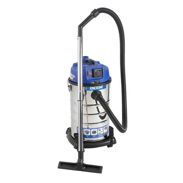KINCROME 240V / 1250W 30L Wet & Dry Garage Vacuum KP703