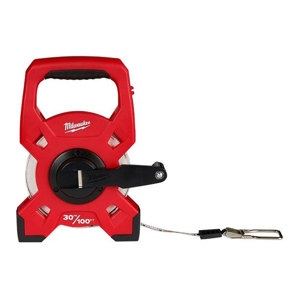 MILWAUKEE 30m/100ft Fibreglass Open Reel Long Tape 48225330