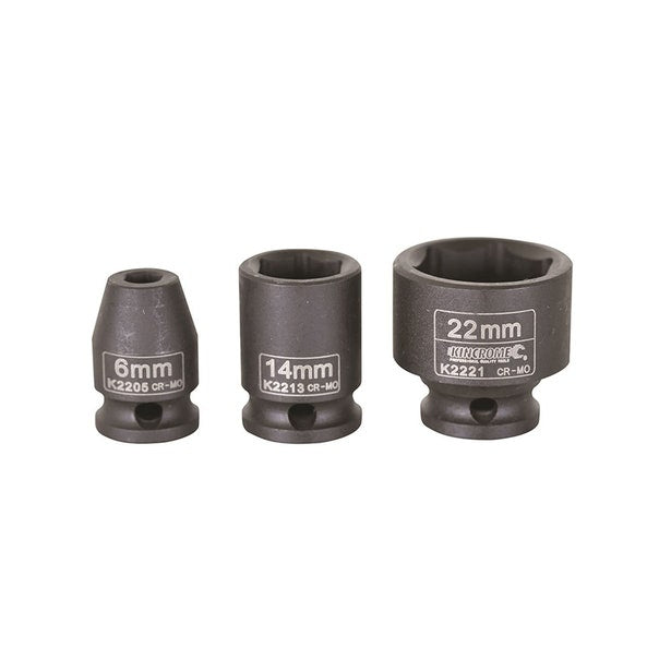 KINCROME 17mm x 3/8inch Drive Impact Socket K2216