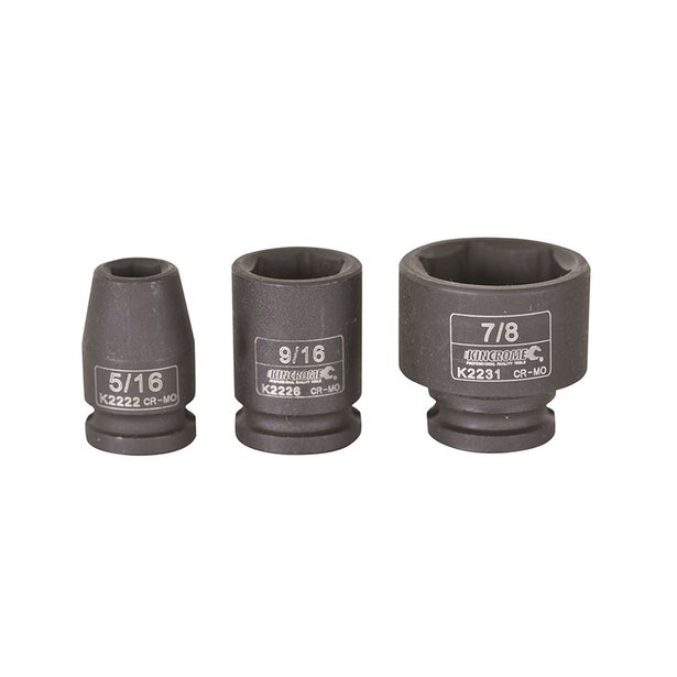 KINCROME 11/16 x 3/8inch Drive Impact Socket K2228