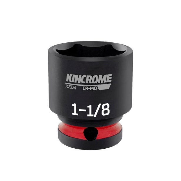KINCROME 1-1/8 x 1/2inch Drive Impact Socket K2324