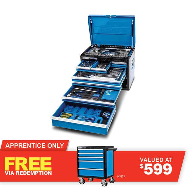 KINCROME EVOLUTION TFL Tool Chest Kit 207 Piece 7 Drawer Deep P1705