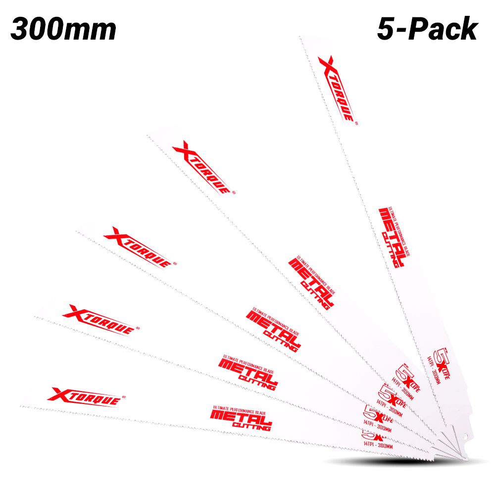 Xtorque XM30014 300mm 14 TPI Metal Reciprocating Saw Blade 5 Pack