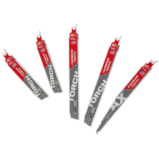 MILWAUKEE Carbide Demolition Blades SAWZALL Promo Set - 5-Piece 49222206