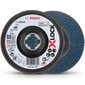 BOSCH X-LOCK 125mm 40-Grit Zirconia Angled Flap Disc - BEST for METAL