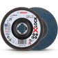 BOSCH X-LOCK 125mm 60-Grit Zirconia Angled Flap Disc - BEST for METAL