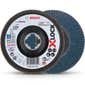 BOSCH X-LOCK 125mm 120-Grit Zirconia Angled Flap Disc - BEST for METAL