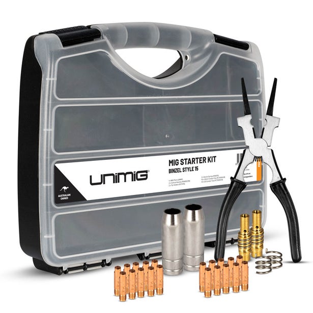 UNIMIG Suitable for use with Binzel MB15 MIG Torch Starter Kit UMSK15
