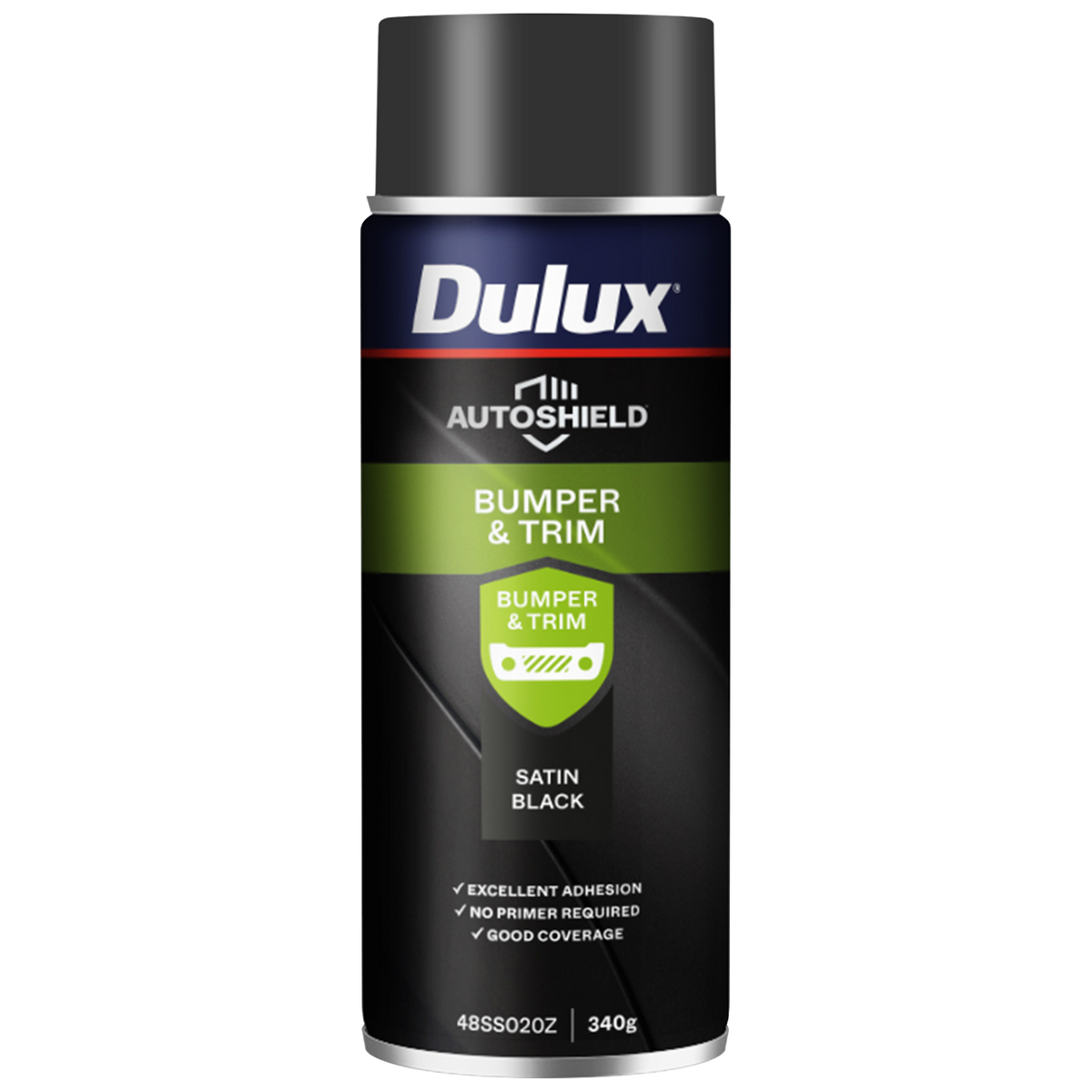 Spray Paint Dulux Autoshield 340G Satin Black Bumper - Satin