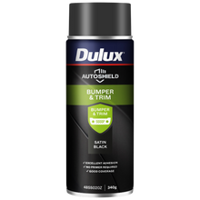 Spray Paint Dulux Autoshield 340G Satin Black Bumper - Satin