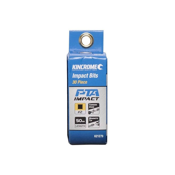 KINCROME 30 Piece 50mm Square #2 Impact Bit K21279